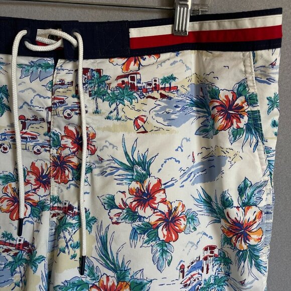 LIKE NEW Tommy Hilfiger Hawaiian Swim Trunks Size XL - Picture 3 of 6